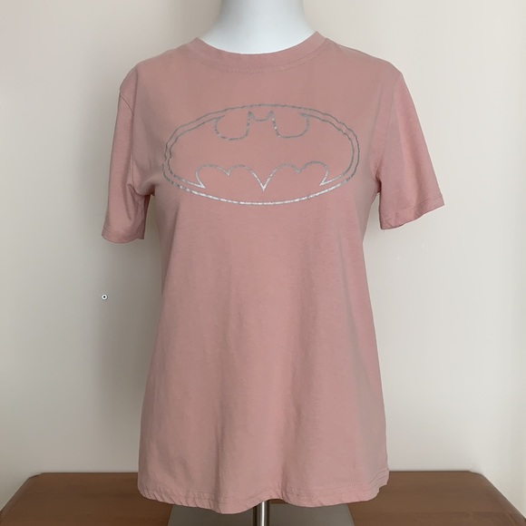 Batman | Blush pink logo graphic short sleeve tee - Picture 2 of 9